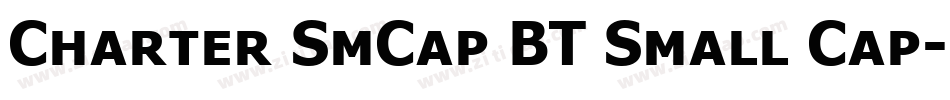 Charter SmCap BT Small Cap字体转换
